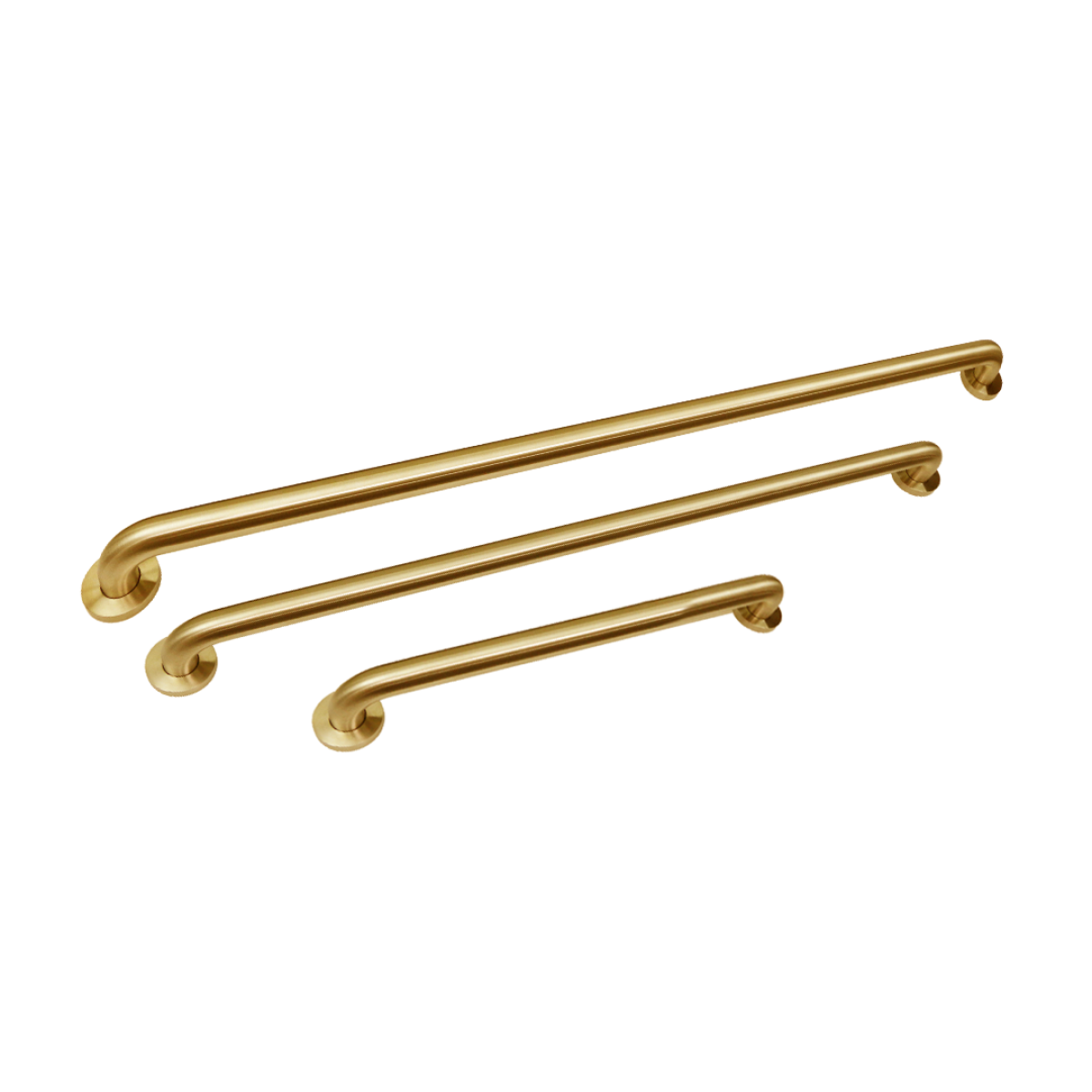 TMGB-18 Triple Matching Grab Bar Set of Three in Stainless Steel Construction