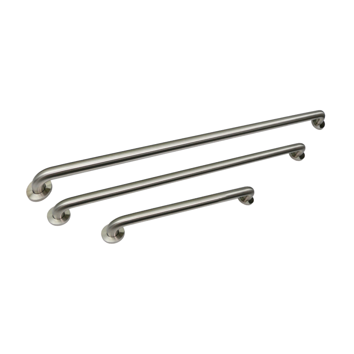 TMGB-18 Triple Matching Grab Bar Set of Three in Stainless Steel Construction