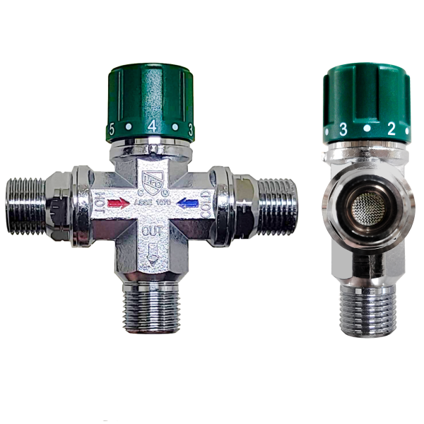 JM-2503 SEAMAN Thermostatic Mixing Valve - 1/2" NPT Connection (In & Out)