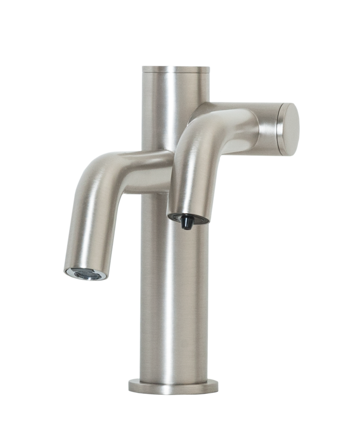 TiO-32 Two-in-One Automatic Faucet and Automatic Soap Dispenser with 32oz Bottle in Satin Nickel