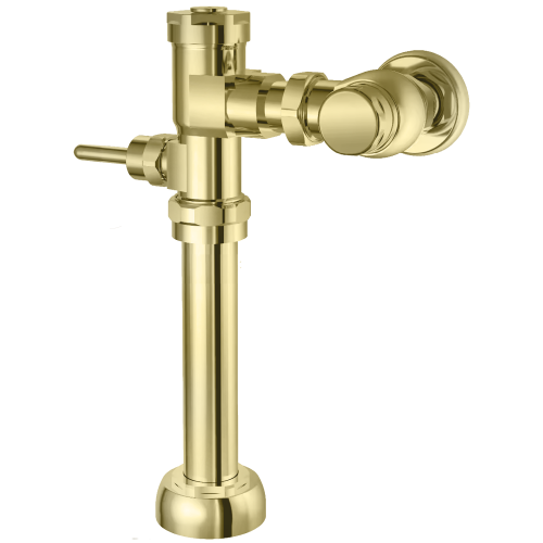MTV-1 Manual TOILET Flush Valve in Polished Brass