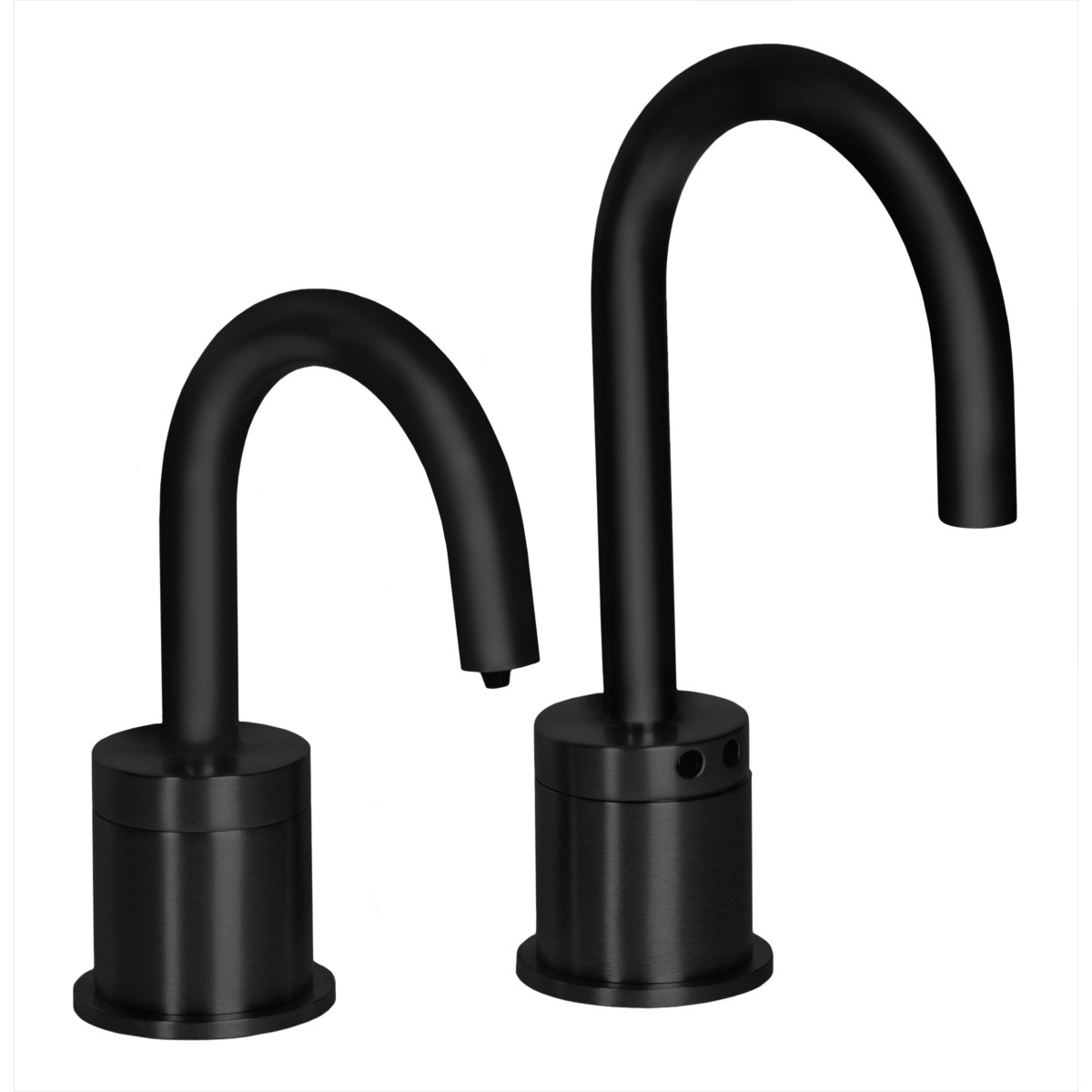 MP1102 Matching Electronic Faucet and Electronic Soap Dispenser in Matte Black