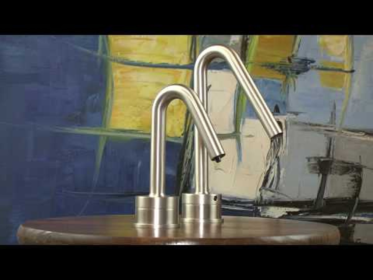 MP1401 Matching Electronic Faucet and Electronic Soap Dispenser in Matte Black