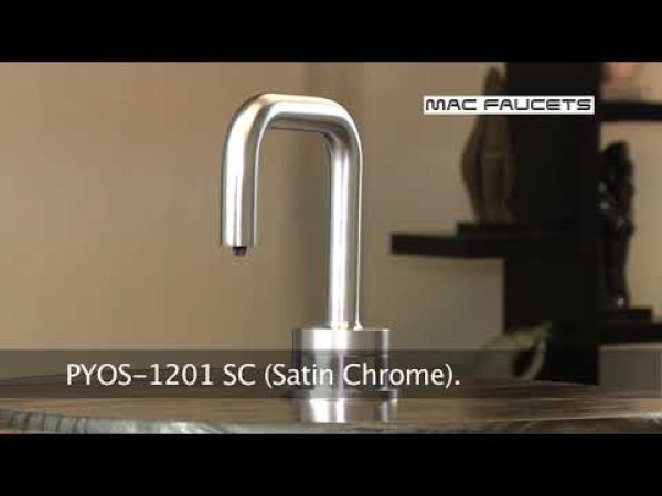 PYOS-1201 Automatic Soap Dispenser for Vessel Sinks in Matte Black