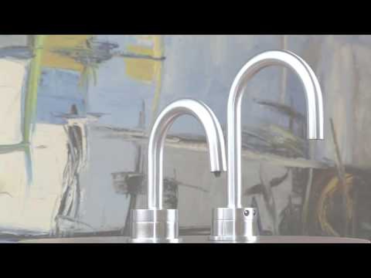 MP1101 Matching Electronic Faucet and Electronic Soap Dispenser in Matte Black