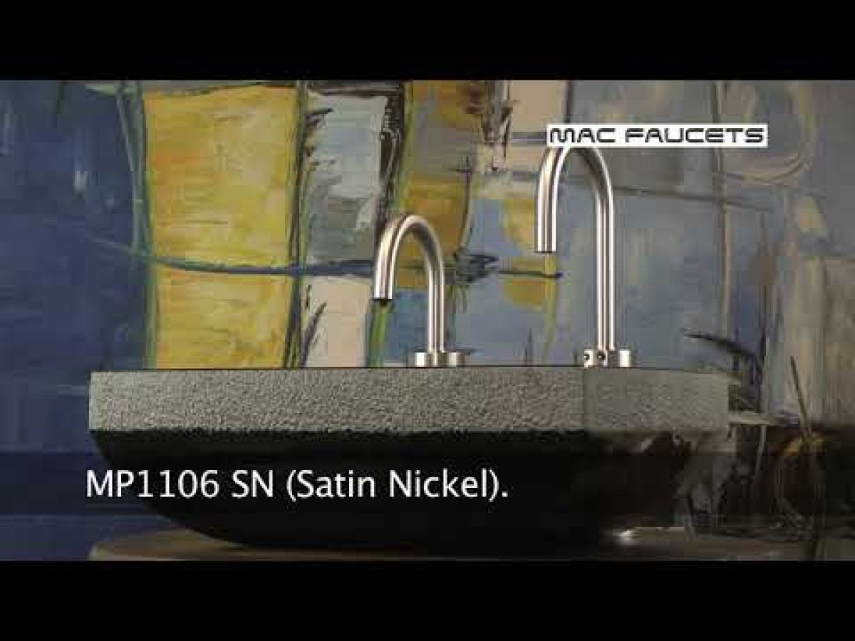 MP1106 Matching Electronic Faucet and Electronic Soap Dispenser in Matte Black