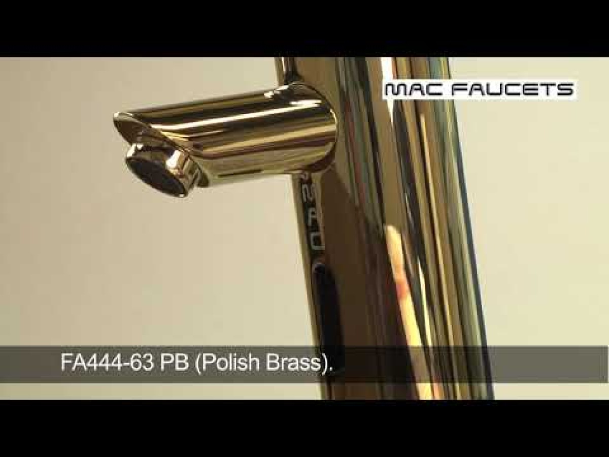 FA444-63DS MAC's NEWEST Touch-Free Faucet with 4” Deck Plate